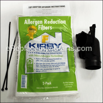 Adapter, Bag and Ties-Kit F - K-229108:Kirby
