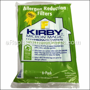F-Style Cloth Allergy Bag-SENTRIA 6Pk - K-204808:Kirby