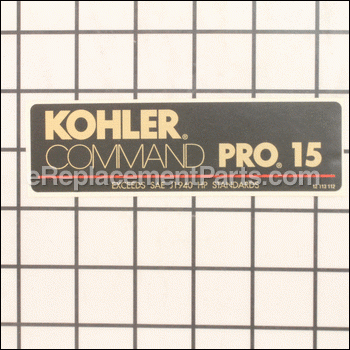 Decal, 15 Hp - 12 113 112-S:Kohler