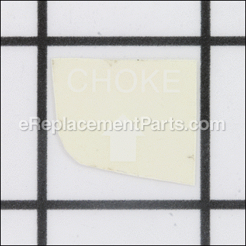 Decal, Choke, White - 41 113 08-S:Kohler