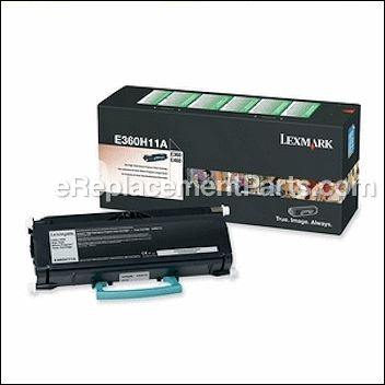 Black High Yield Toner Cartridge - E360H11A:Lexmark
