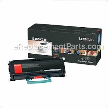 Black Extra High Yield Return Program Toner Cartridge - E460X21A:Lexmark