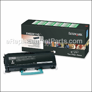 Black Extra High Yield Return Program Toner Cartridge - X463X11G:Lexmark