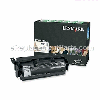 T65X Black High Yield Print Cartridge - T650H11A:Lexmark