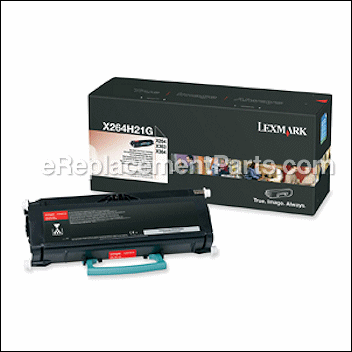 Black High Yield Toner Cartridge - X264H21G:Lexmark