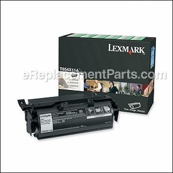 Black Extra High Yield Print Cartridge - T654X11A:Lexmark