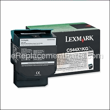 Black Extra High Yield Return Program Toner Cartridge - C544X1KG:Lexmark