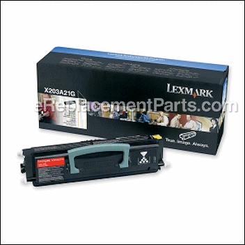 X204 Black Toner Cartridge - X203A21G:Lexmark