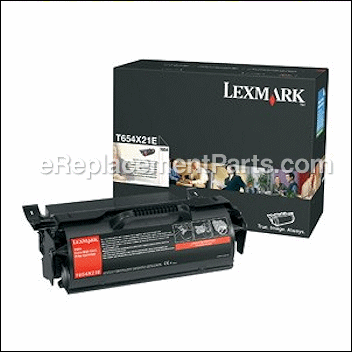 Black Extra High Yield Print Cartridge - T654X21A:Lexmark