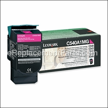 Magenta Return Program Toner Cartridge - C540A1MG:Lexmark