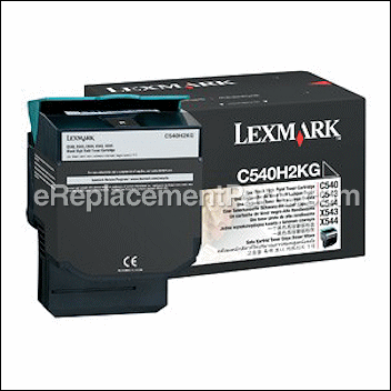 Black High Yield Toner Cartridge - C540H2KG:Lexmark