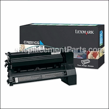 Cyan Extra High Yield Print Cartridge - C782X1CG:Lexmark