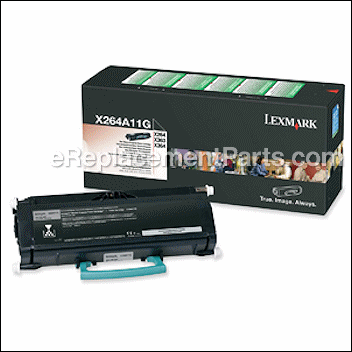 Black Toner Cartridge - X264A11G:Lexmark