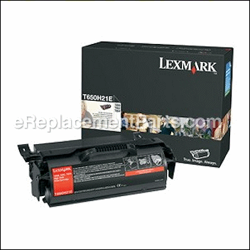 Black High Yield Toner Cartridge - T650H21A:Lexmark