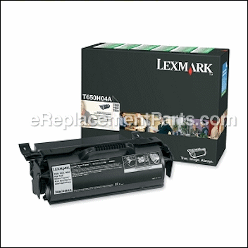 T65X Black High Yield Print Cartridge For Labels - T650H04A:Lexmark
