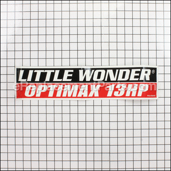 Label-lw Housing 13hp - 4164197:Little Wonder