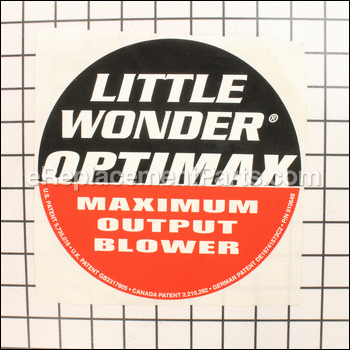 Label - Intake Guard - 4166183:Little Wonder