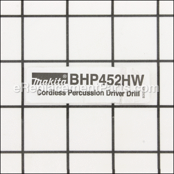 Model No. Label BHP452 - 806098-3:Makita