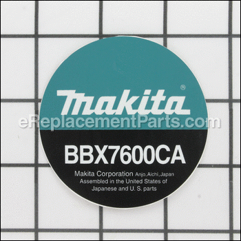 Model Label - 667-95025-00:Makita