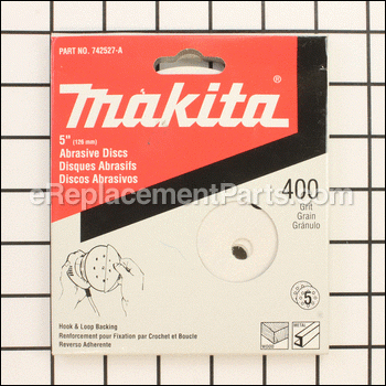 3-pack Hook And Loop 400-grit - 742527-A:Makita