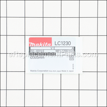 Name Plate Lc1230 - 851537-8:Makita