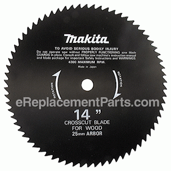 14-inch X 25mm 80t, Miter Saw - 792297-7A:Makita