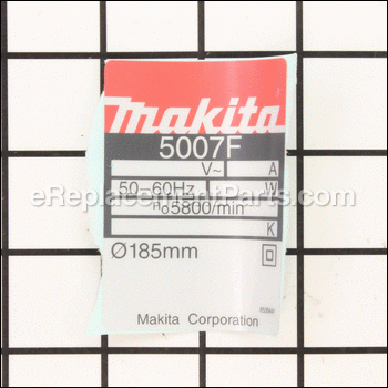 Name Plate - 853564-1:Makita