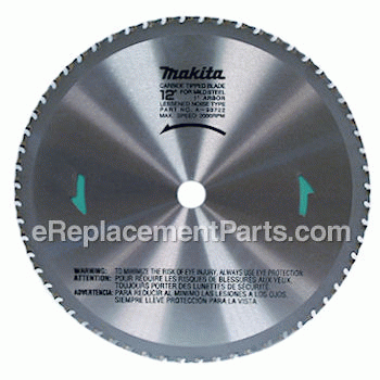 12-inch 1-inch Arbor 60 Tooth - A-90532:Makita