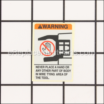 Arm Caution Label - RB10962:Max
