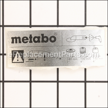 Indication Label - 338117330:Metabo