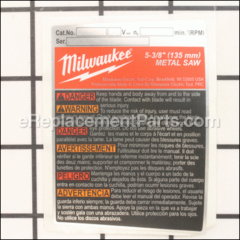 Service Nameplate Not Shown - 12-20-2682:Milwaukee
