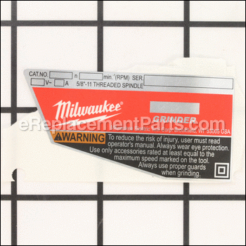 Service Nameplate - 12-20-1560:Milwaukee