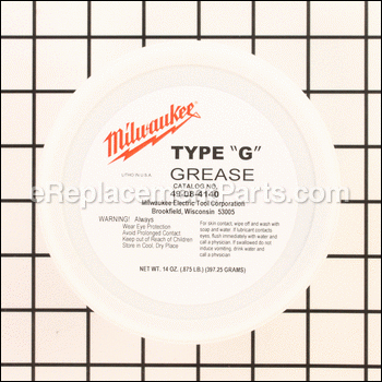 1 Lb. Type G Grease - 49-08-4140:Milwaukee