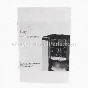 Instruction Book Lwx Series - 128174000000:Mr. Coffee