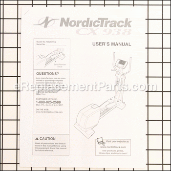 User'S Manual - Nel5095V2 - 226549:NordicTrack