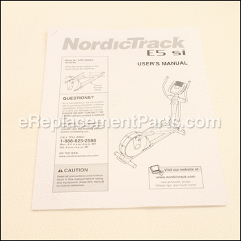User'S Manual,Ntel05908.0 - 266660:NordicTrack