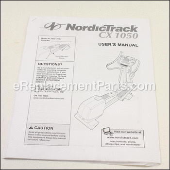 User's Manual - 206503:NordicTrack