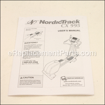 User's Manual - 191168:NordicTrack