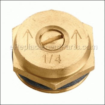 Brass Fixed Quarter Pattern Nozzle - 53052:Orbit