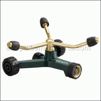 3-Arm Brass Rotary Sprinkler - 58180N:Orbit