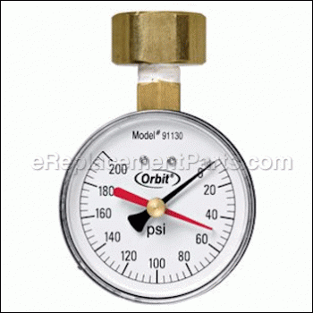200 Lb. Pressure Gauge - 91130:Orbit