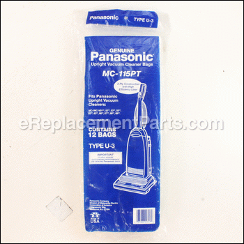 Vacuum Bag, Type U-3 - MC-115PT:Panasonic