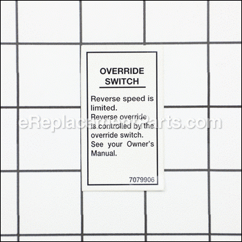 Decal-Override Switch, 2wd, Wht 1 - 7079906:Polaris