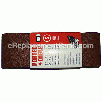 Sandpaper Belts - 5 Pack, 80 G - 713100805:Porter Cable