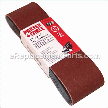 Sandpaper Belts - 5 Pack, 80 G - 713400805:Porter Cable