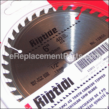 6 1/2 Arbor 40 Tooth Saw Blade - 12855:Porter Cable