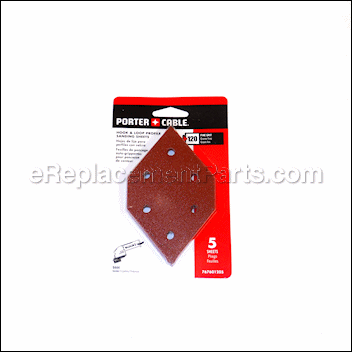 120 Grit 5 Pack Hook And Loop - 767601205:Porter Cable