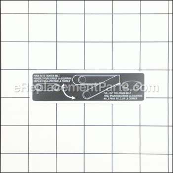 Belt Tension Label - 5140087-62:Porter Cable