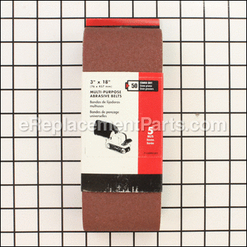 Sandpaper Belts - 5 Pack, 50 G - 713800505:Porter Cable