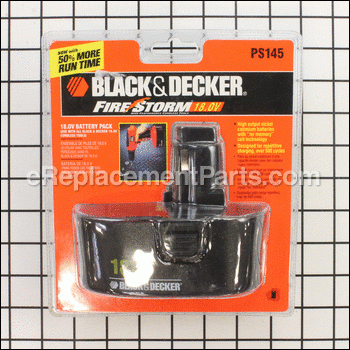 18V Battery - PS145:Black and Decker